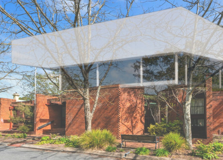 Charred Wood Shingles and Precast Elements Crafting Flexible Community Spaces