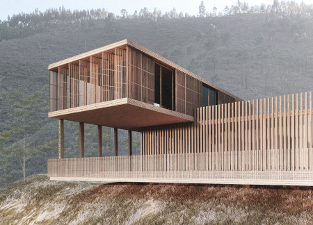 Meditation Cabins Surrounded by Recycled Timber and Natural Greenery