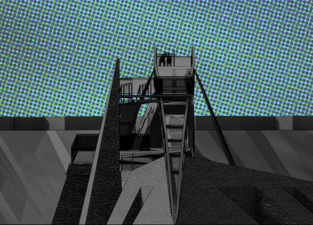 Interactive Centre Embracing Geothermal Design with Corten Steel and Coarse Stone