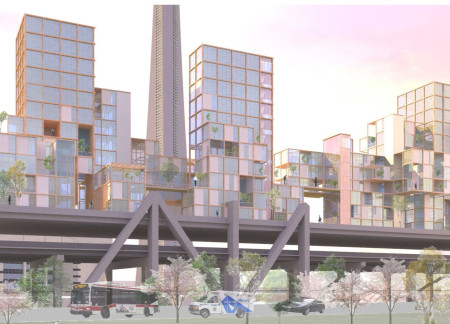 Timber Structures Above Urban Infrastructure Enhancing Community Living