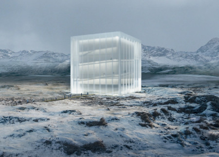 Basalt Formations Enhancing Cinematic Experience Amid Translucent Surfaces