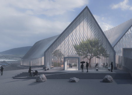 Suspended Green Spaces Enhanced by Glulam Frameworks in an Agricultural Facility