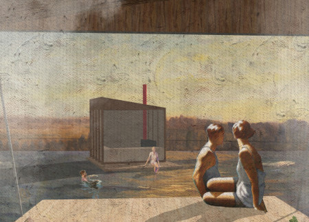 Floating Sauna and Charred Wooden Shingles in a Rural Timber Retreat