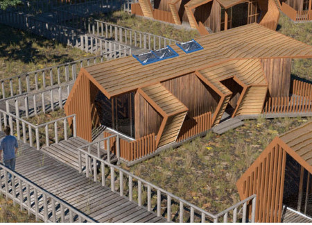 Timber Living Communities with Eco-Mix Foundations and Photovoltaic Integration