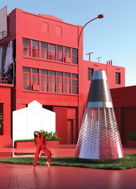 Translucent Plastic Booth Enhancing Nightlife Through Community Engagement