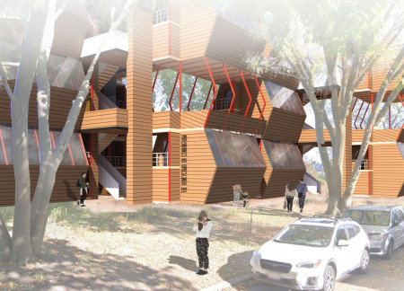 Hexagonal Living Units with Expansive Natural Light and Adaptive Space Options