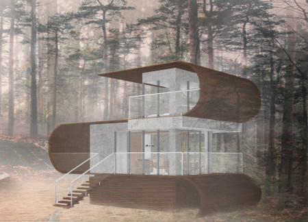 Living Space Elevated by Oak Membranes and Green Roofing