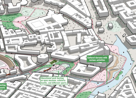 Community Spaces Integrated with Historical Waterways