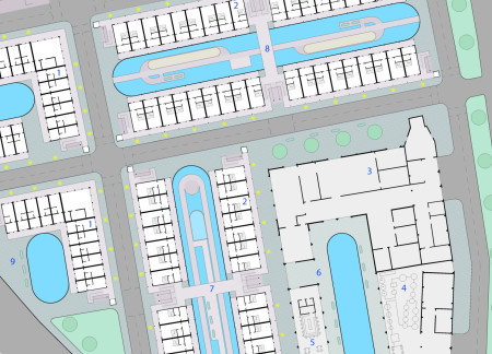 Terraced Housing Integrated with Urban Farming and Historical Docks