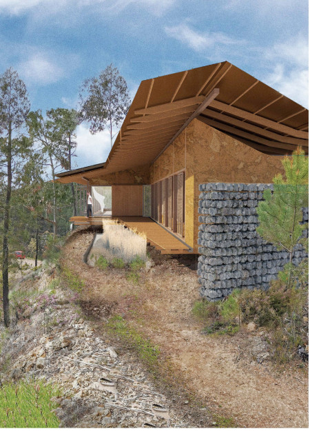 Breathing Space Crafted from Ash Timber with Copper Accents