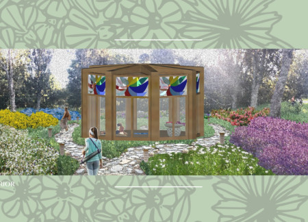 Timber Structure Embracing Sacred Geometry for Flower Essence Meditation