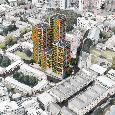 Adaptive Steel Framework with Green Elements in Urban Residential Living