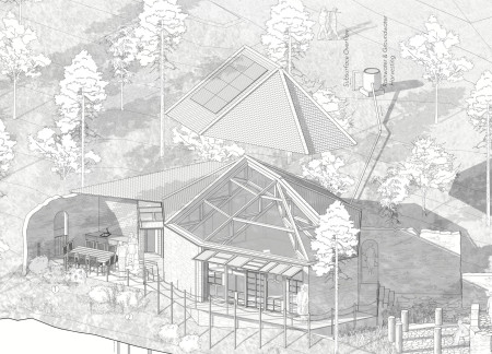 Mycelium Walls and Cross-Laminated Timber Create Ecological Spaces for Community Wellness