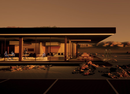 Uplifted Terrain and Turf House Aesthetics in an Icelandic Pavilion