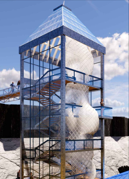 Exploring Elevated Vistas Through Smoke and Natural Integration