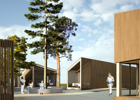 Celebrating Community Around Green Spaces with Timber-Inspired Forms