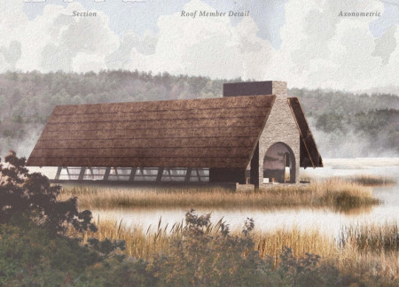 Linen-Draped Spaces Embracing Solitude and Community Interaction