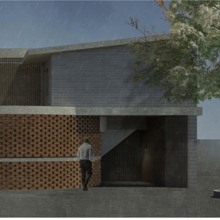 Sensory Courtyards and Private Facades in a Community Space for the Visually Impaired