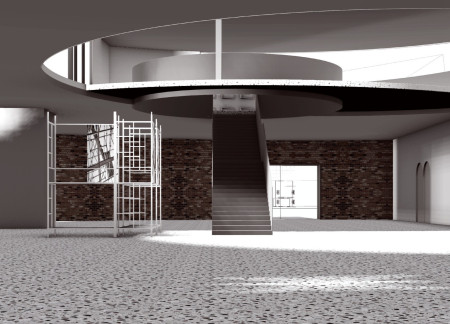 Olive Oil Production Integrated with Stone Slates and Scaffolding in Community Spaces