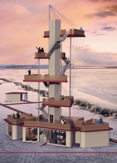 Panoramic Views with Reinforced Concrete and Glass Integration