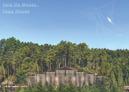 Thatch Roofed Retreat Emphasizing Modular Unity Amidst Nature