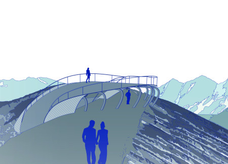 Recycled Planks and Boulder-Connected Fins Framing Iceland's Volcanic Landscape