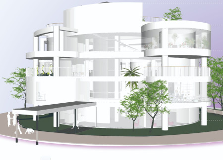 Garden Meeting Rooms with Natural Light and Wooden Dividers in Flexible Workspaces