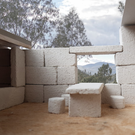 Elevated Meditation Space Embedding Local Stone and Natural Landscapes