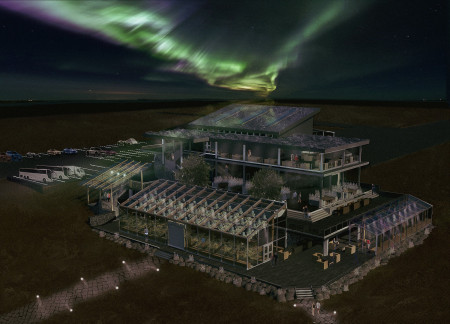 Low-E Glass and Yakisugi Wood Enhance Culinary Experience in Volcanic Landscape