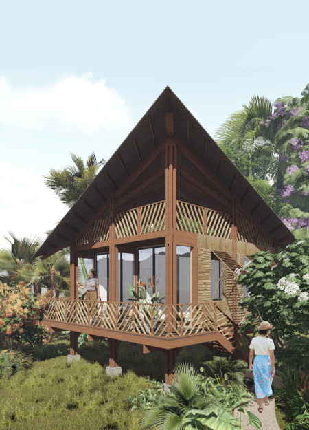 Scissor Truss Roof and Natural Ventilation in Modular Living