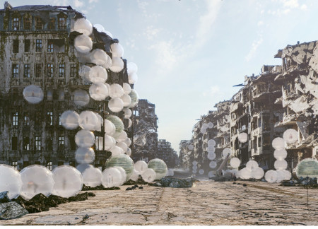 Pneumatic Habitat with Etfe Membranes Supporting Community Resilience