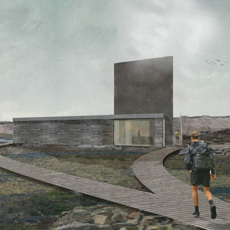 Basalt Monoliths Embracing Geothermal Warmth in a Geological Landscape