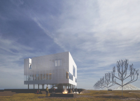 Aerogel Facades and Geothermal Systems in Cinematic Pavilion Design