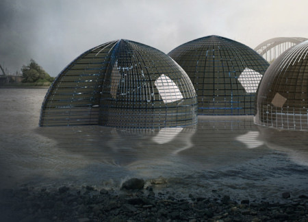 Floating Greenhouses with EPS Framework for Urban Ecology