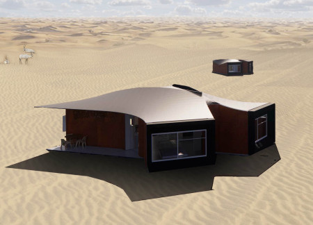 Thomble Walls and Fabric Roofs for Sustainable Desert Living