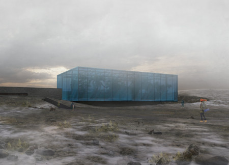 Floating Greenhouse with Local Stone Integration in M&yacute;vatn Region