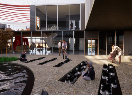 Charred Wooden Shingles and Recycled Glass Create an Immersive Learning Environment Focused on Avian Conservation