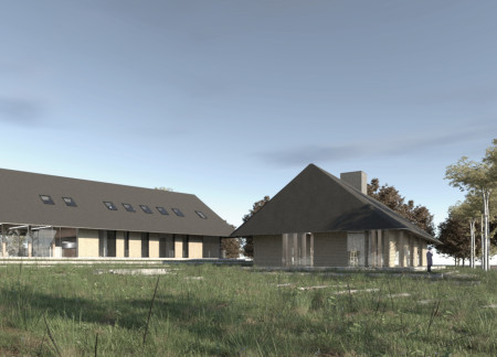 Timber Structures Framed by Natural Light and Community Interaction