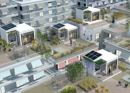 Rooftop Micro-Homes with Polyiso Insulation and Biogas Energy Solutions