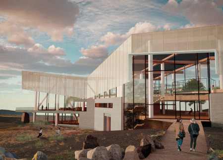 Geothermal Heating and Vertical Green Walls in a Greenhouse Dining Experience