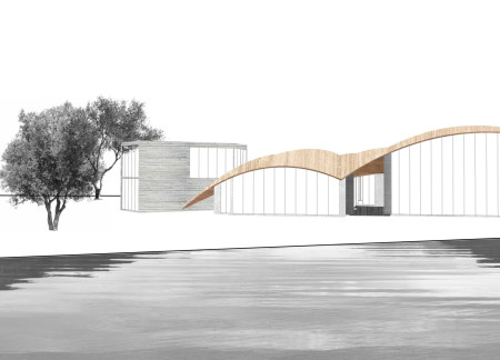 Master Bedroom Integration Within a Functional Grid Shell Structure