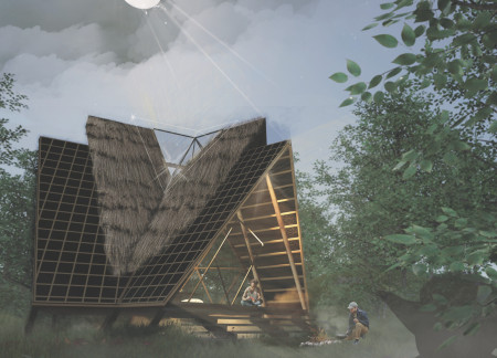 Layered Bamboo Sanctuary Embracing the Natural Landscape