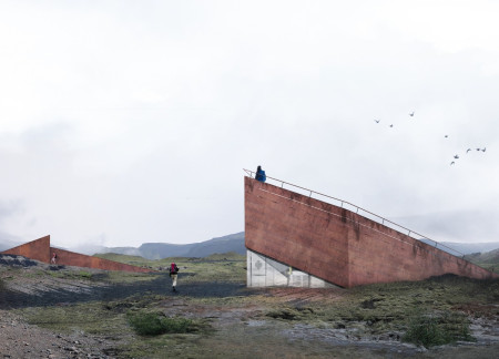 Charred Wooden Shingles and Glass Facade in a Biophilic Mixed-Use Development