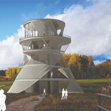 Wrapping Skin and Local Stones Enriching Vertical Ascent in the Landscape