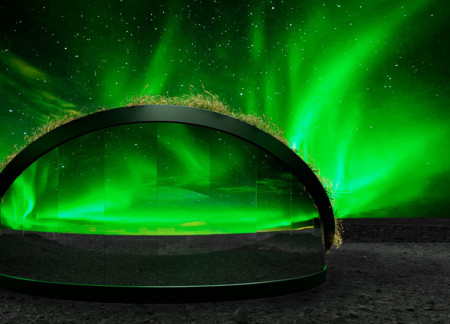 Turf-Insulated Lookout Integrating Wind Energy and Natural Forms