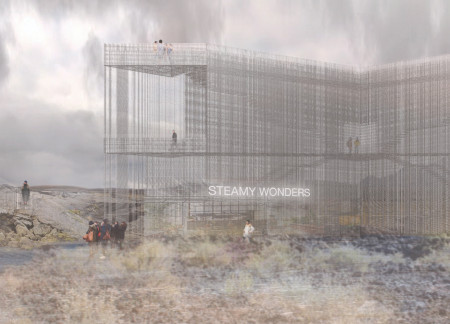 Framed Views and Lava Rocks in Geothermal Reflection Spaces