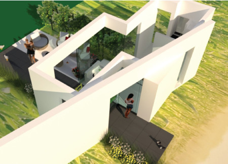 Bamboo and Slate Integration in Self-Sufficient Micro Living