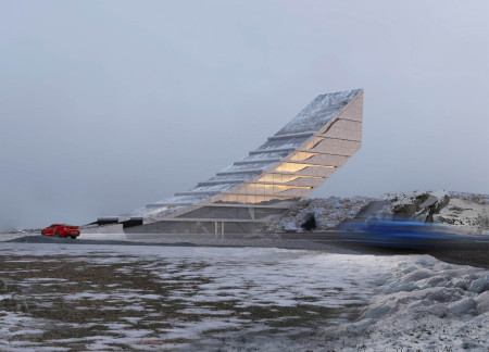 Elevated Viewing Platforms with Concrete Structure and Natural Surroundings