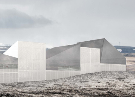Polycarbonate Enclosure Echoes Iceberg Form in Greenhouse Restaurant