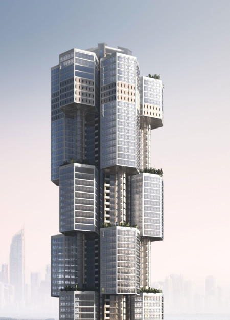 Carbon Fiber Structure with Integrated Green Landings and Wind Energy Solutions